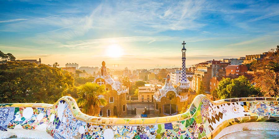 The colourful city of Barcelona. 