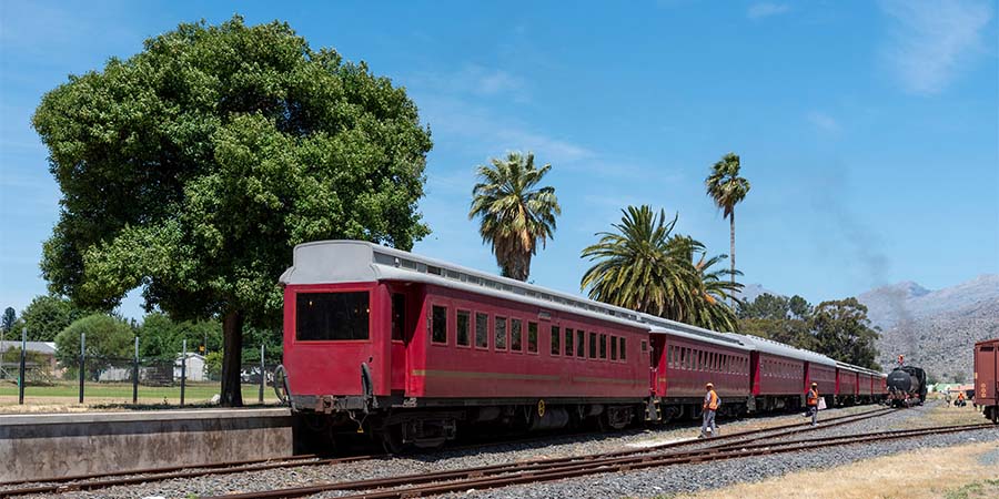 Riding a heritage steam train to Elgin Railway Market